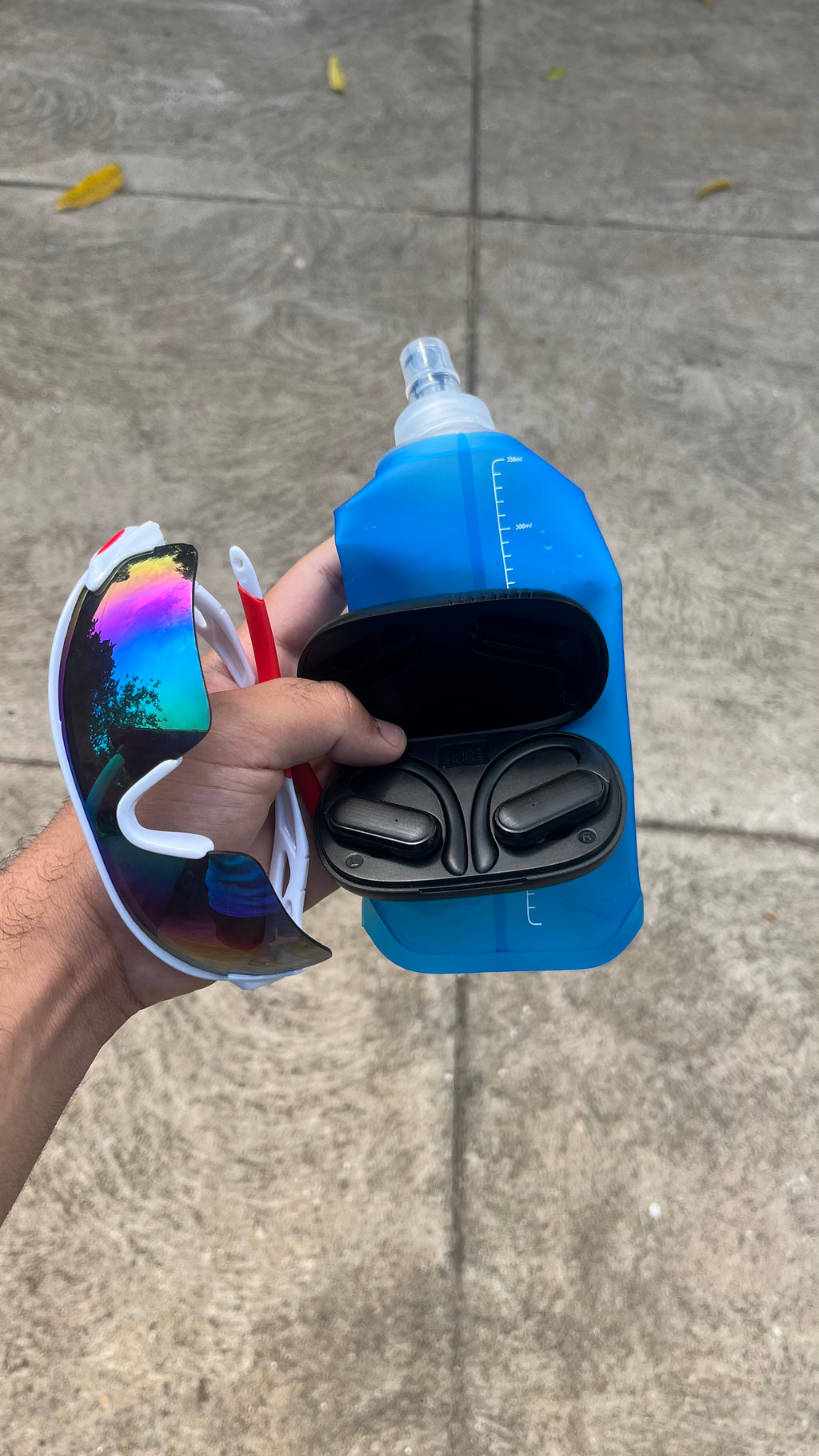 Fone VRIZ Sport (Óculos UV400 + Garrafa dobrável 500ml de brinde)