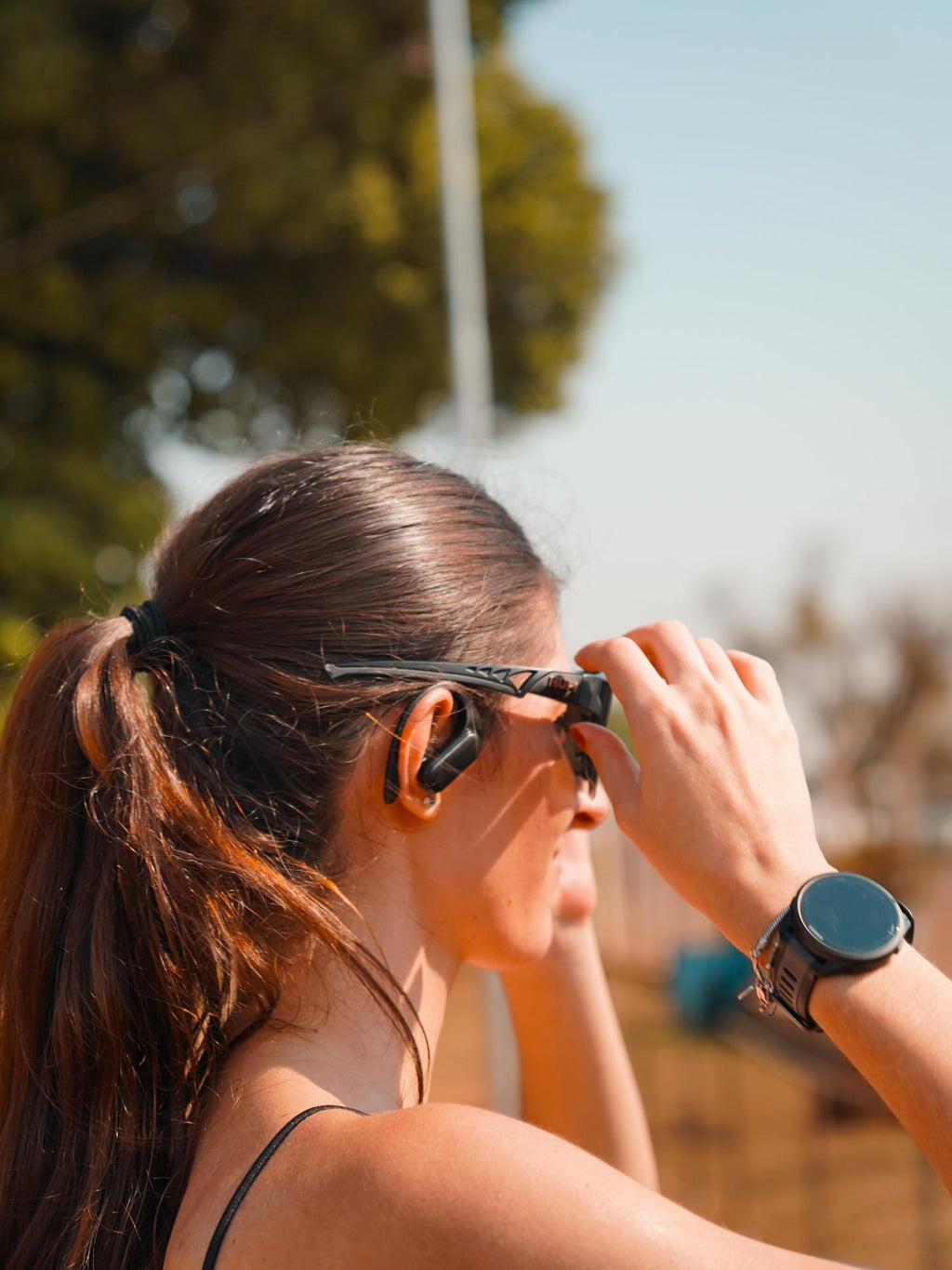 Fone VRIZ Sport (Óculos UV400 + Garrafa dobrável 500ml de brinde)